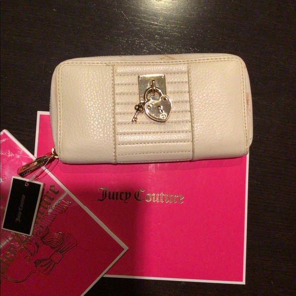 Juicy Couture Handbags - NWT vintage juicy couture white leather wallet black label